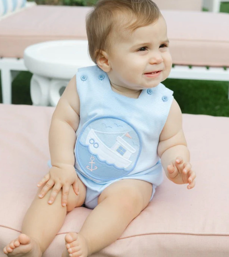 Shrimp Boat - Boys Knit Infant Bubble