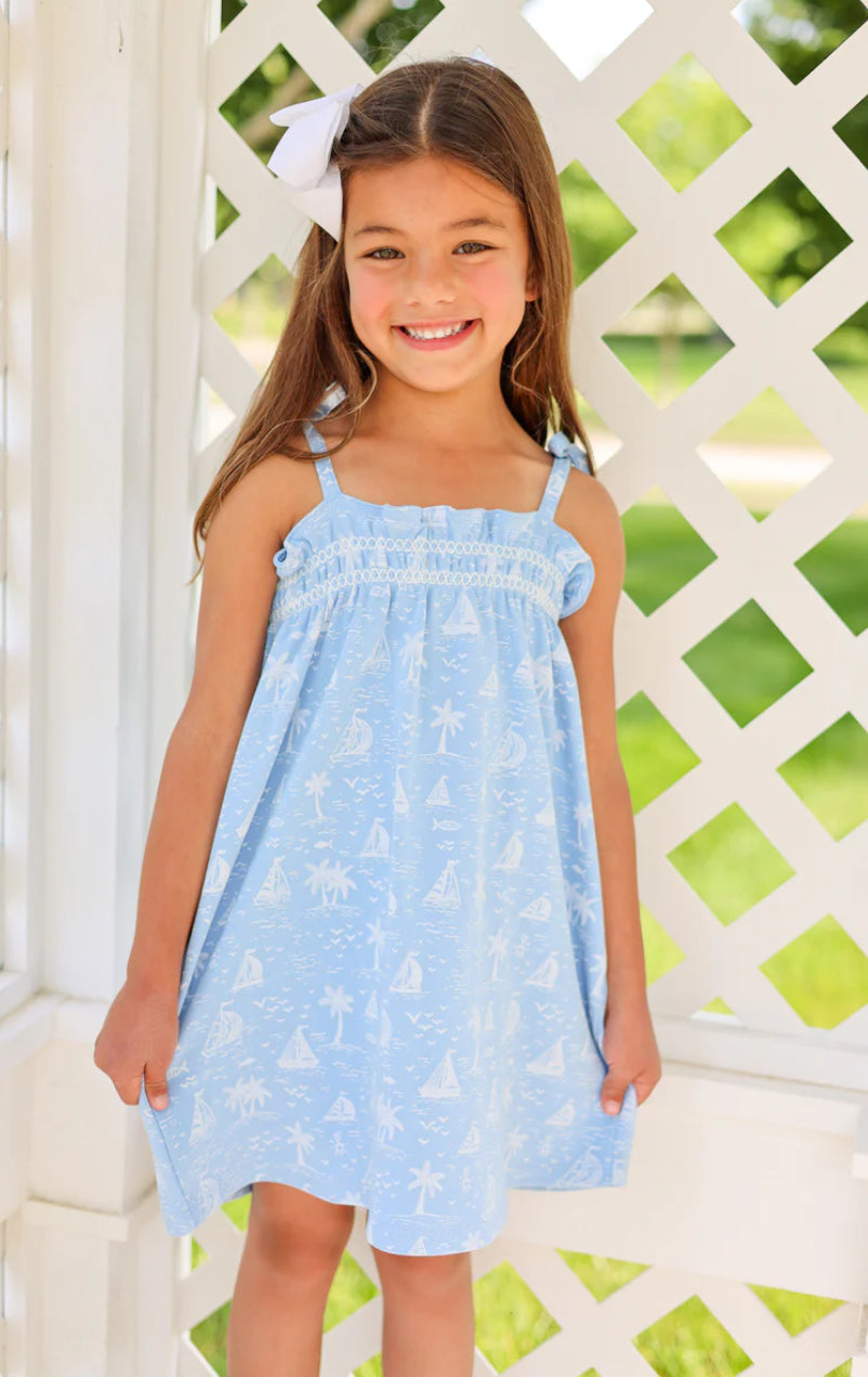 Lainey’s Little Dress-Pima-Bay Side Boats/Worth Ave White