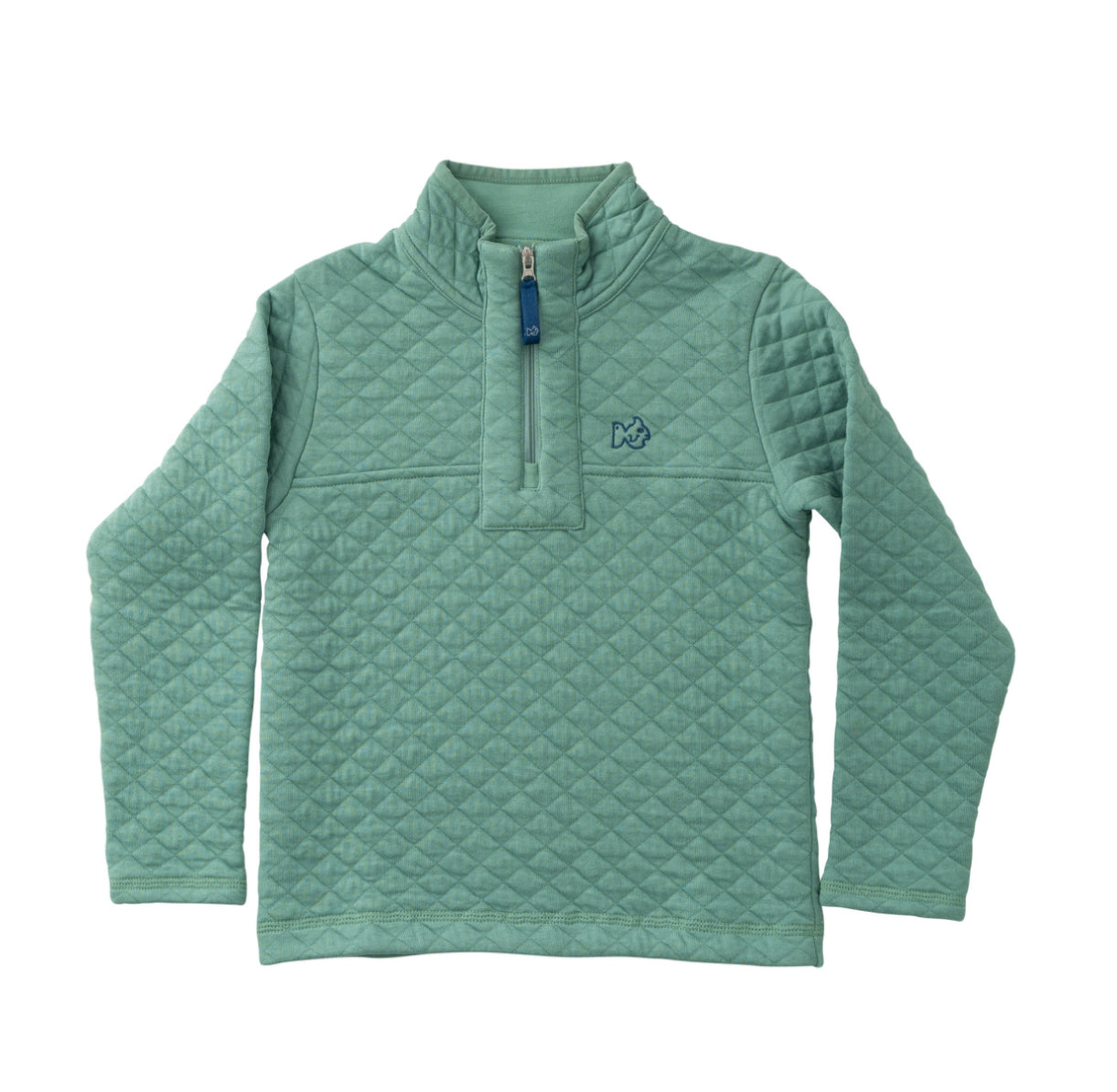 Boys Quilted Zip Pullover