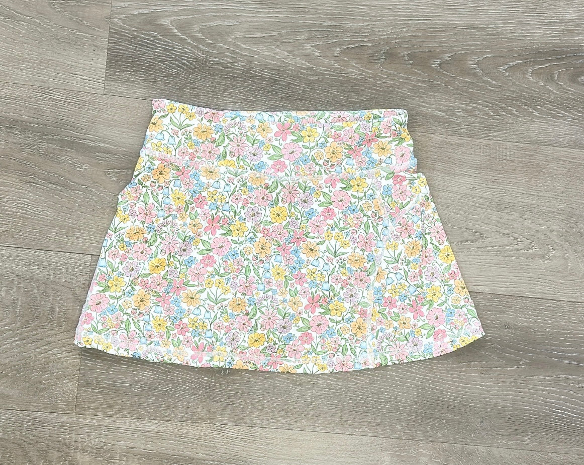 Boho Floral Tennis Skirt