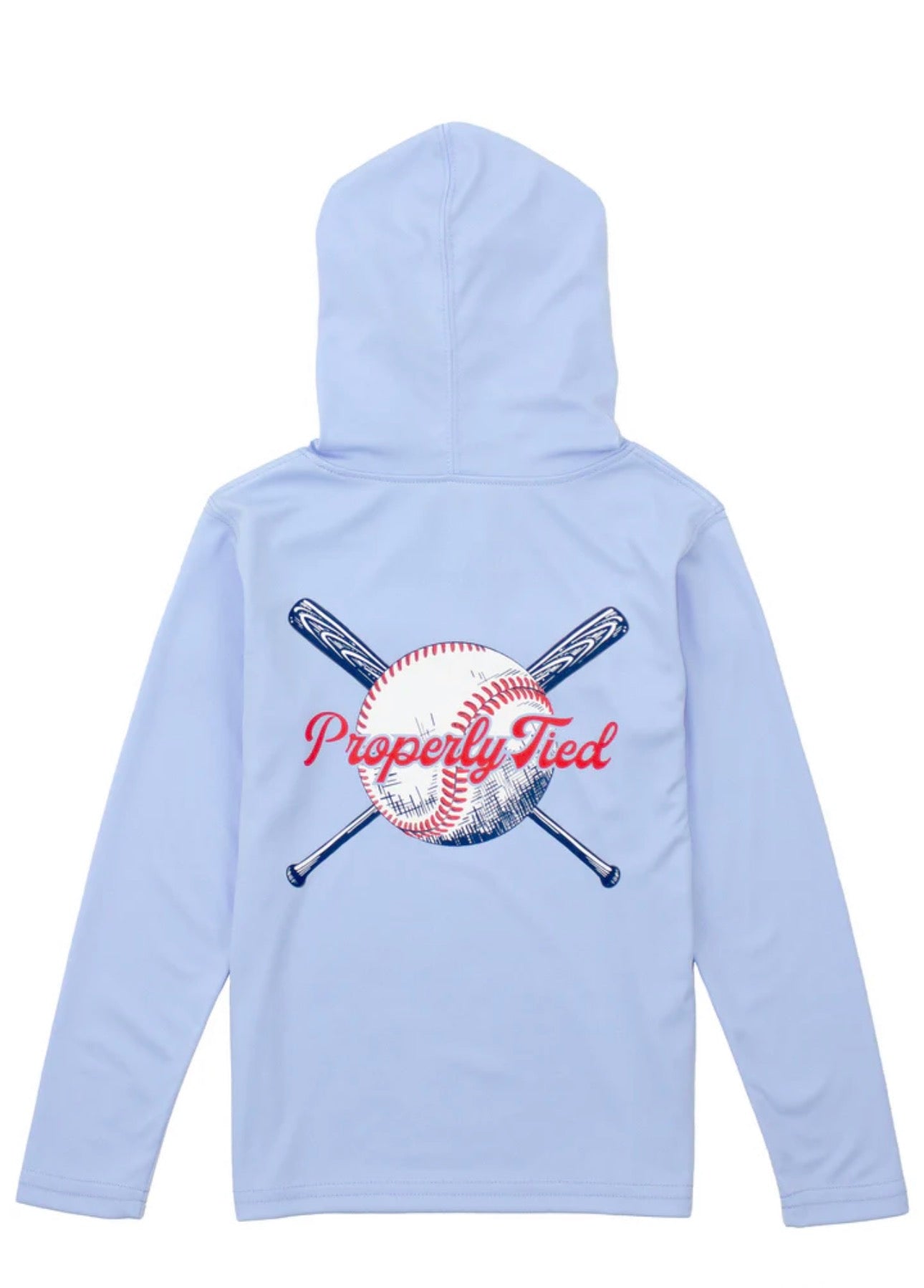 Boys Shade Performance Hoodie Play Ball Light Blue