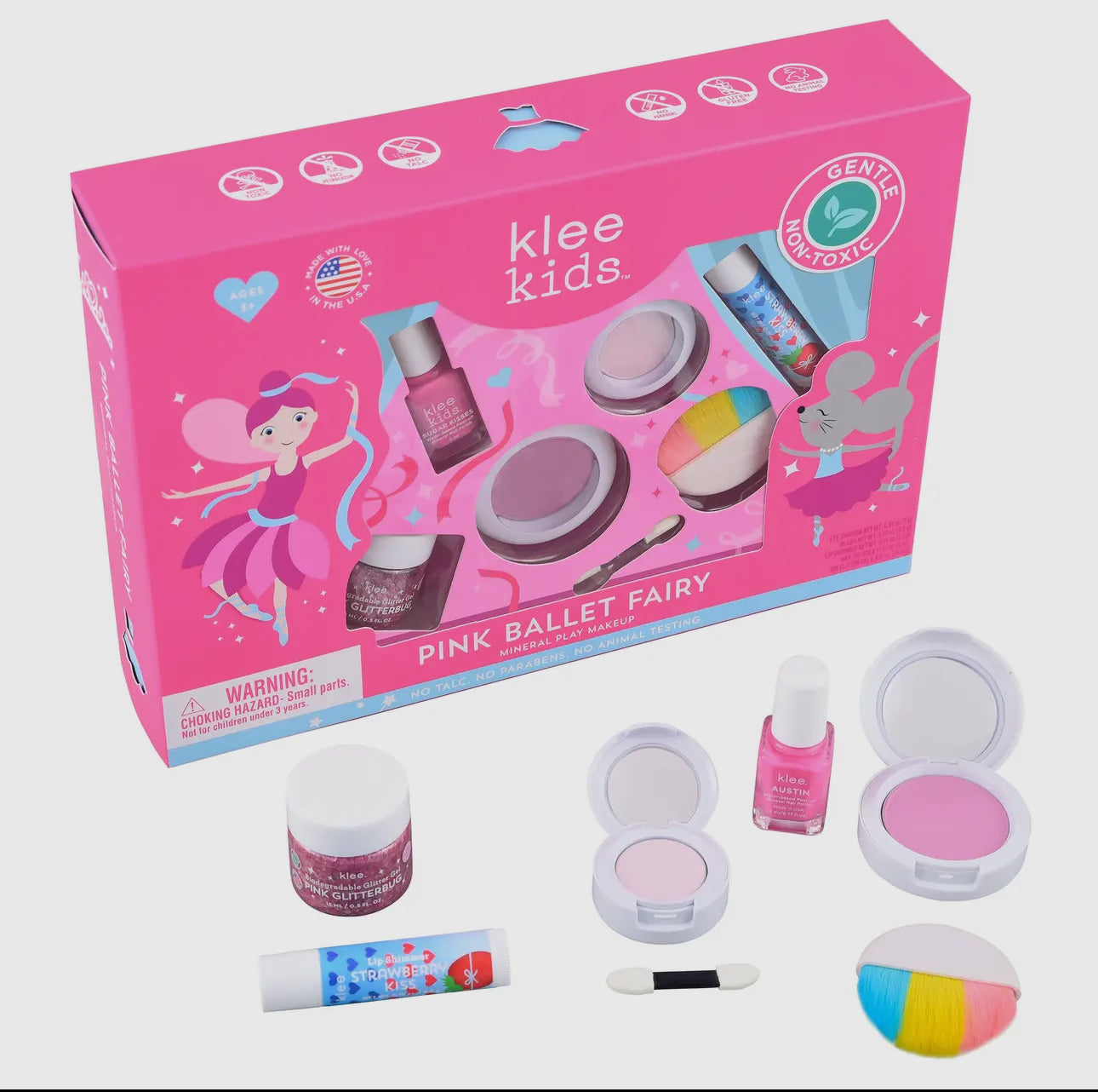 Pink Ballet Fairy-Klee Kids Deluxe Play Makeup Kit