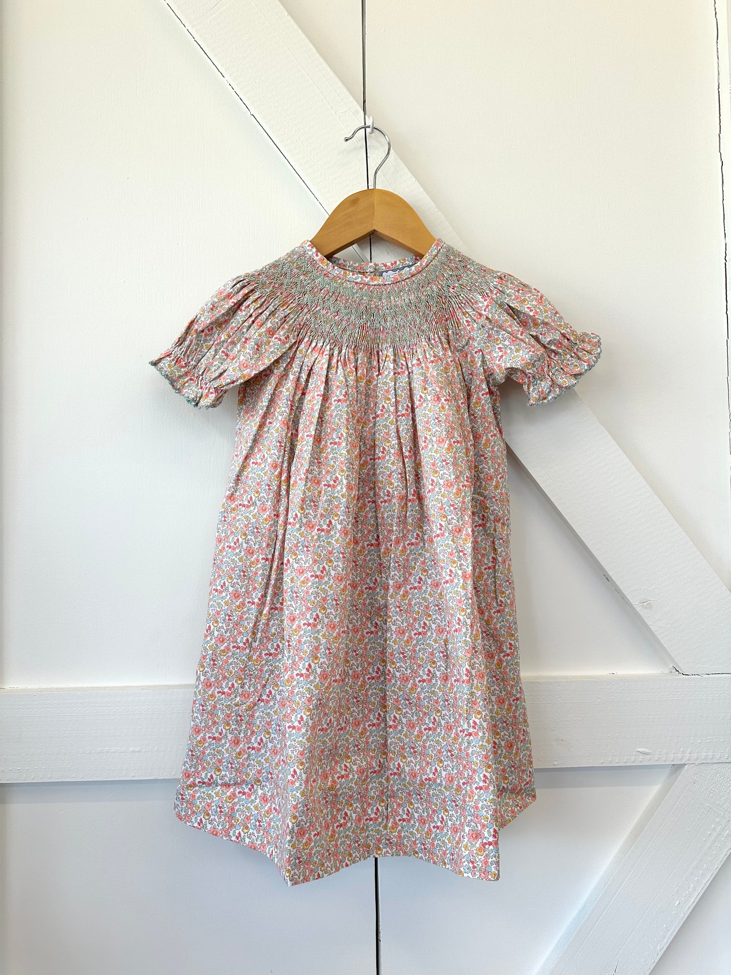 Ditsy Floral Smocked Geo Bishop