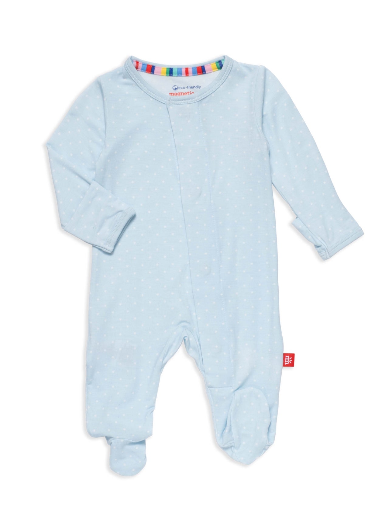 Pin Dot Blue Footie