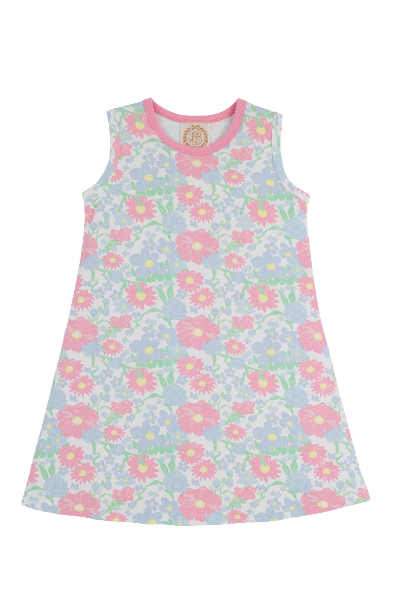 Sleeveless Polly Play Dress-Cape Cod Clusters/Hamptons Hot Pink