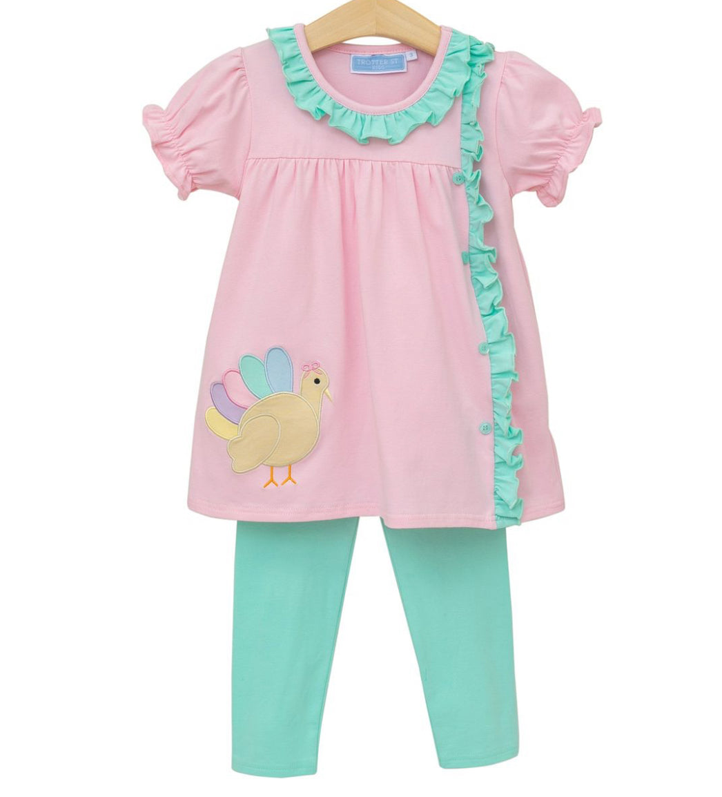 Turkey Ruffle Pant Set