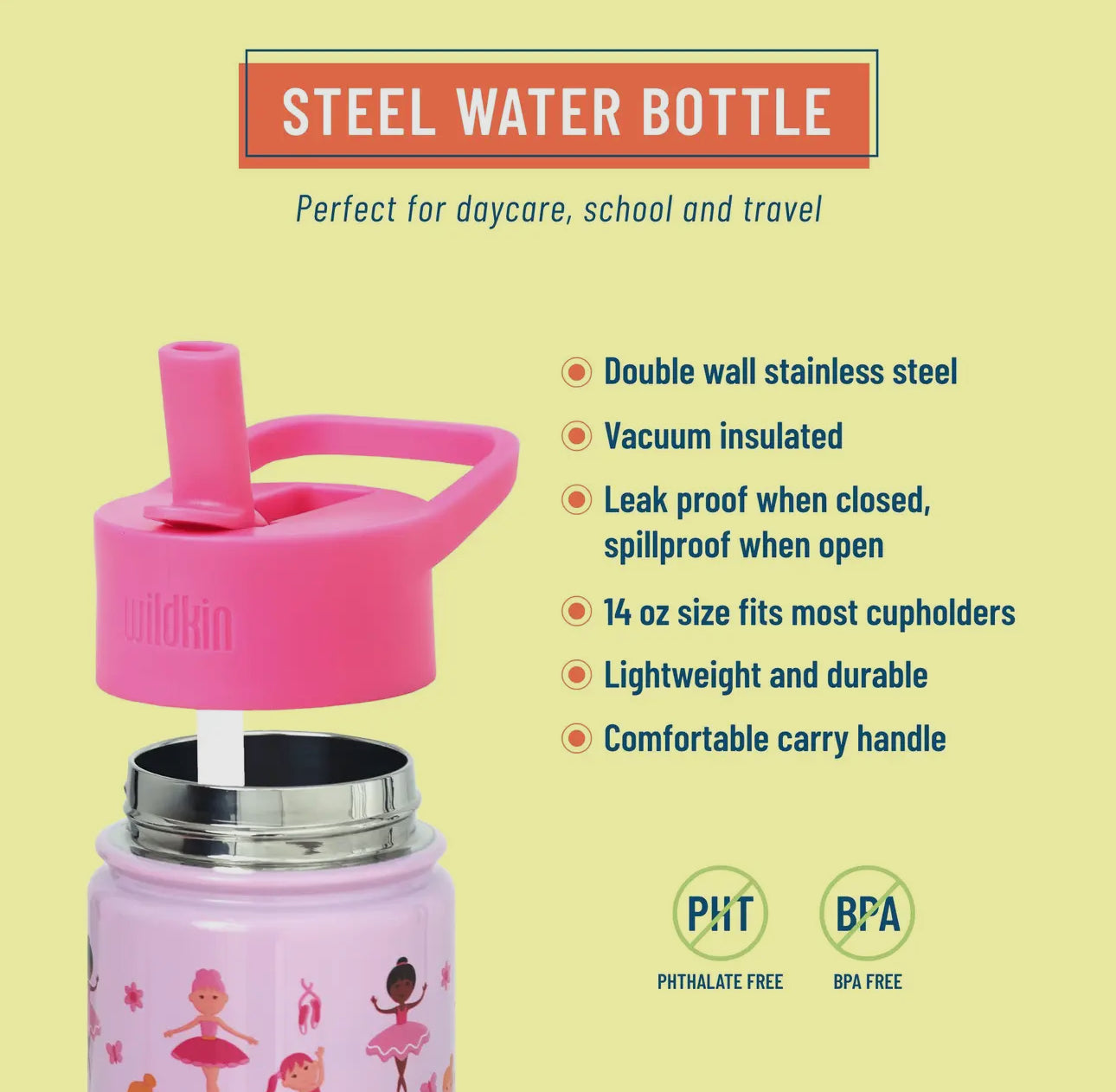 Ballerina 14oz Steel Bottle