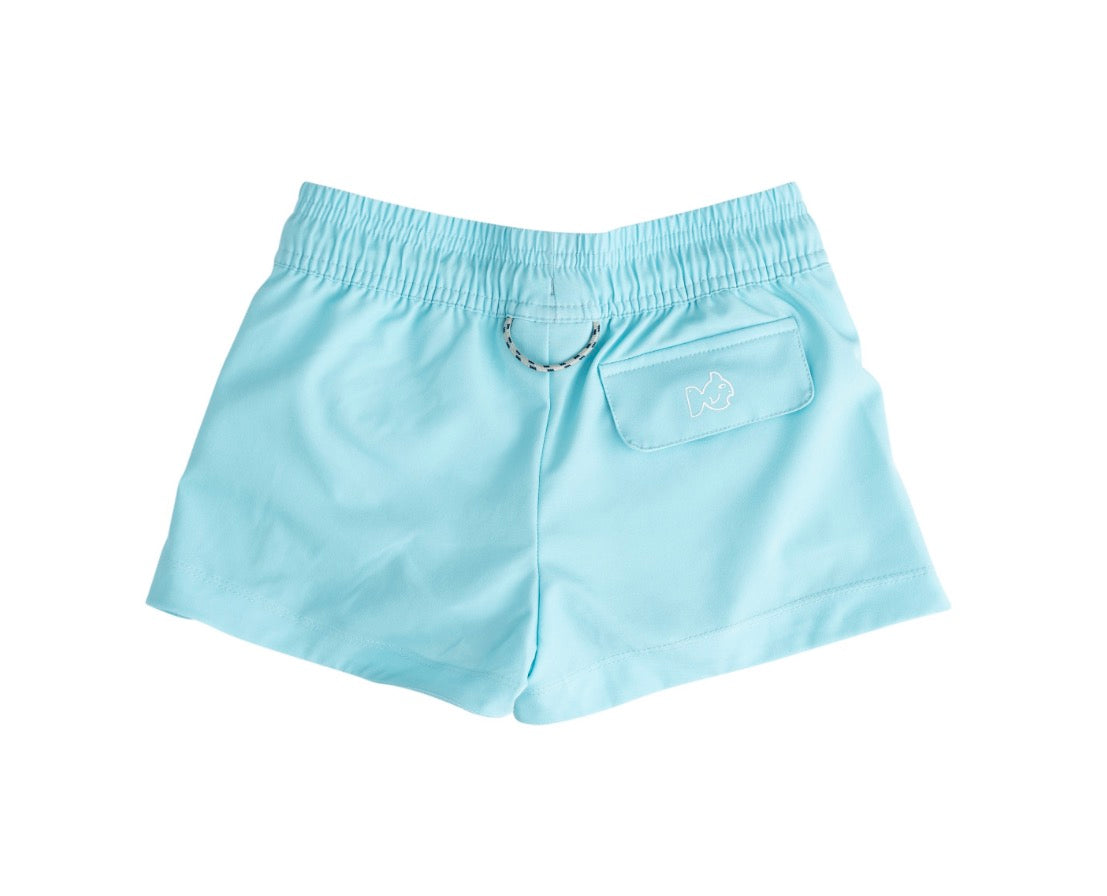 Girls' Beach Cruiser Short- Aruba Blue
