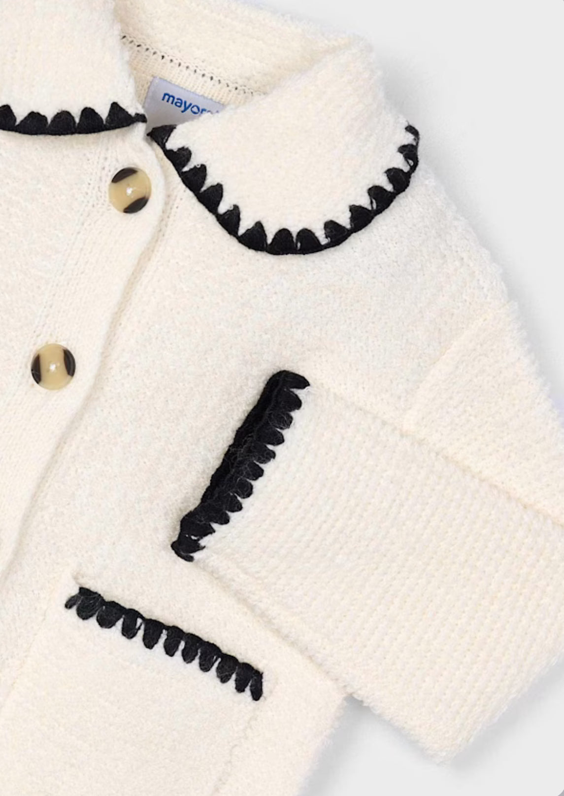 Girl Knit Jacket-Almond