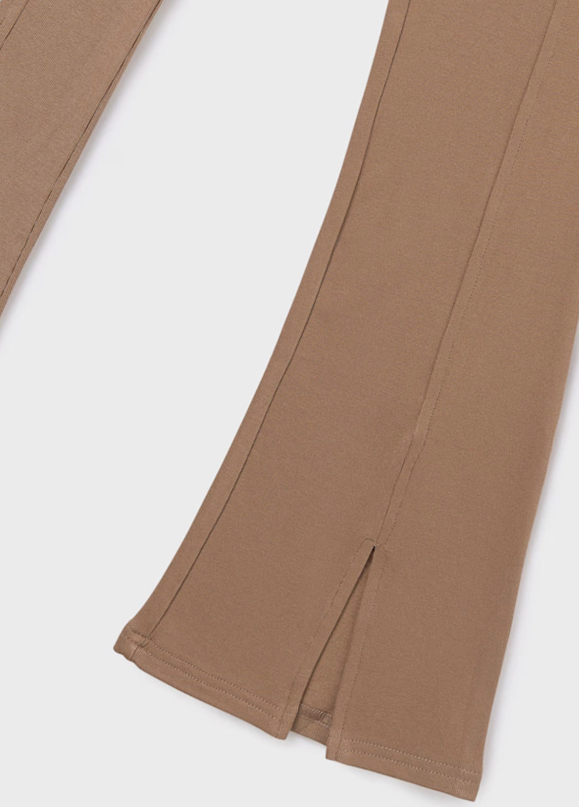 Girl Flare Leggings-Camel