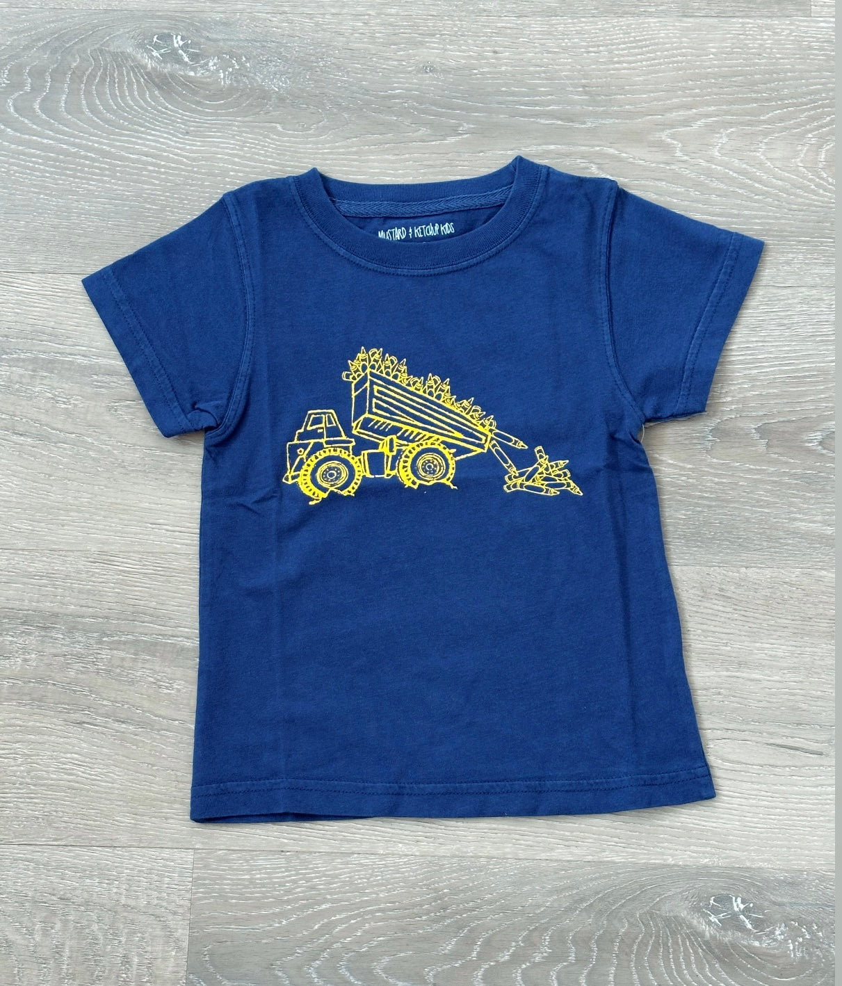 Navy Dumptruck with Crayons
