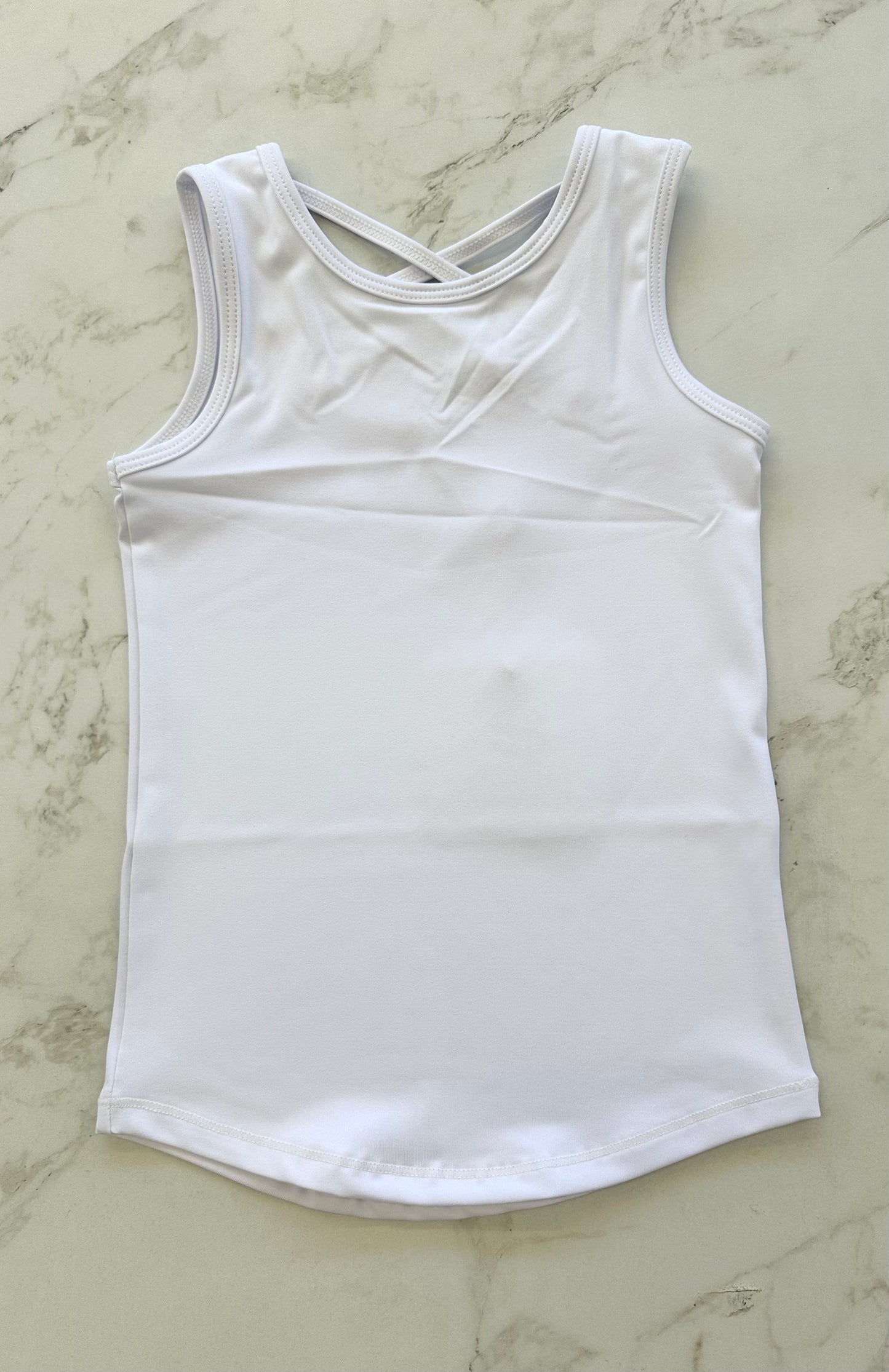 Active Girls Tank- White
