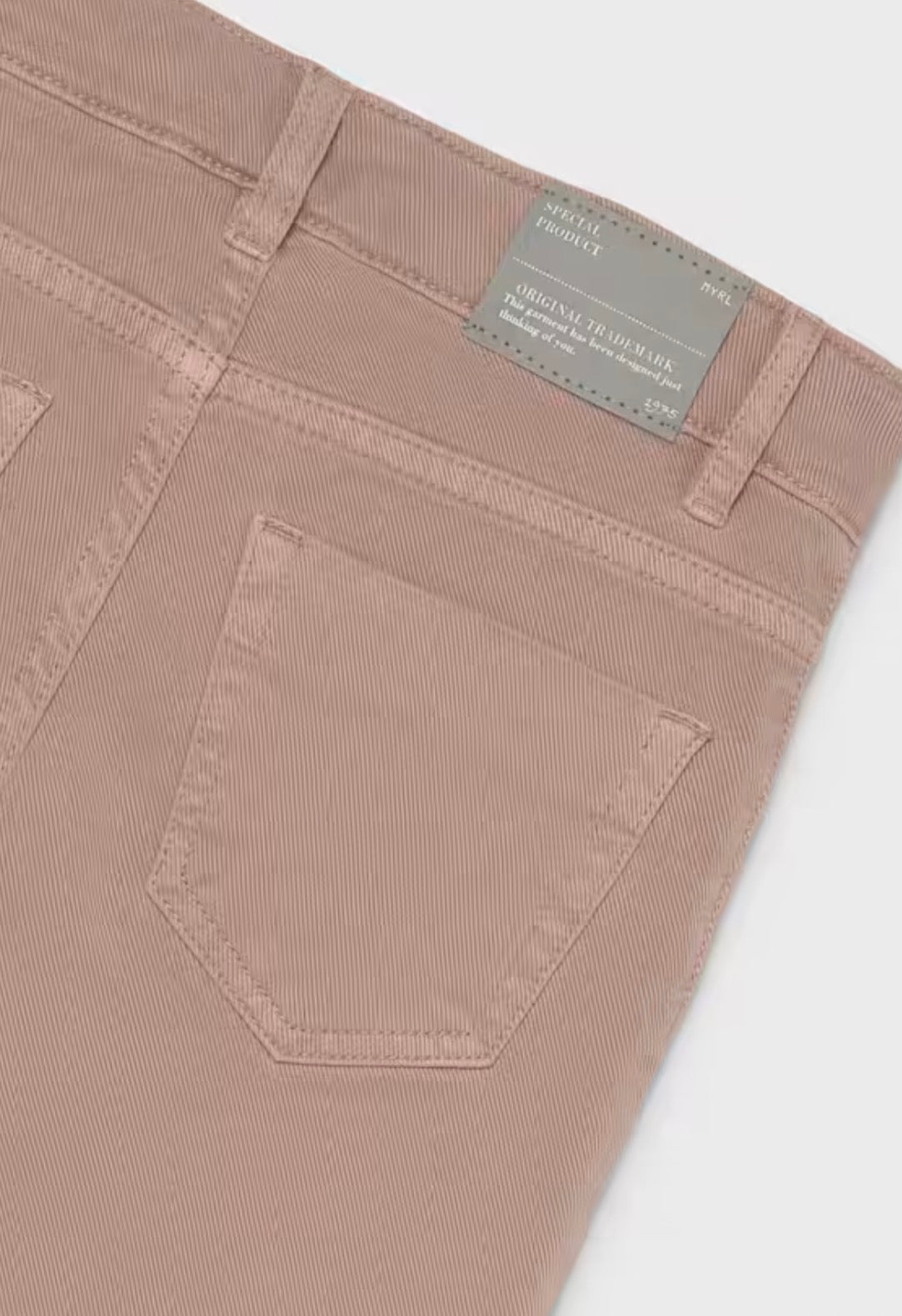 Blush- Girl Twill Flare Pants