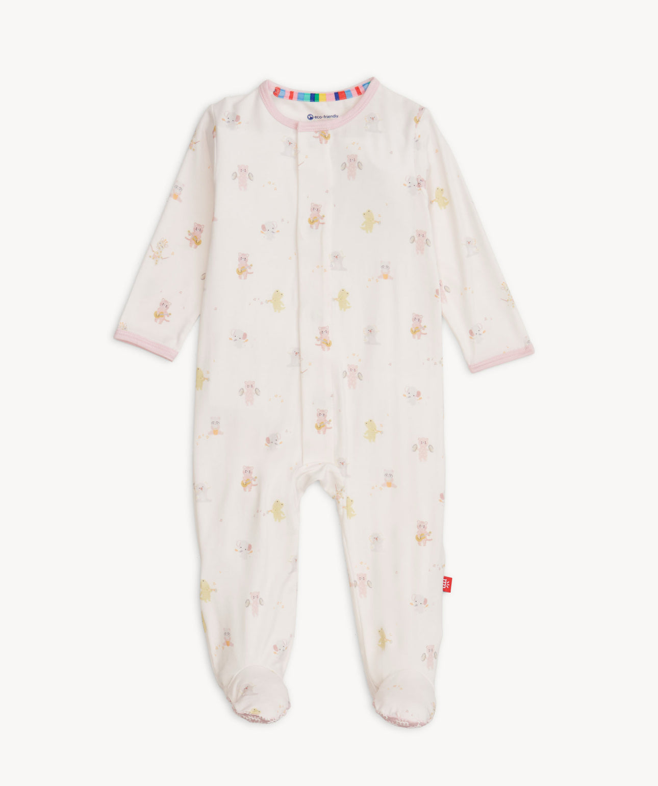 Pink Baby Beats Modal Footie