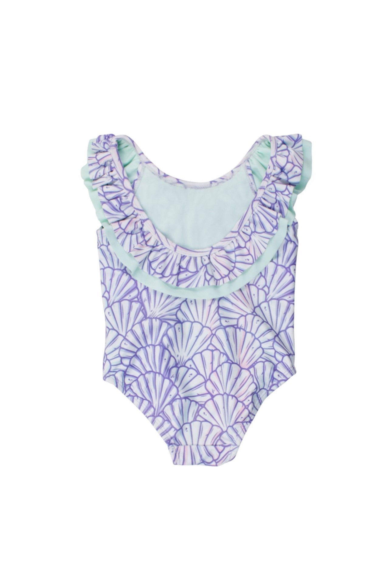 Scoopback Ruffle One Piece-Magical Mermaid