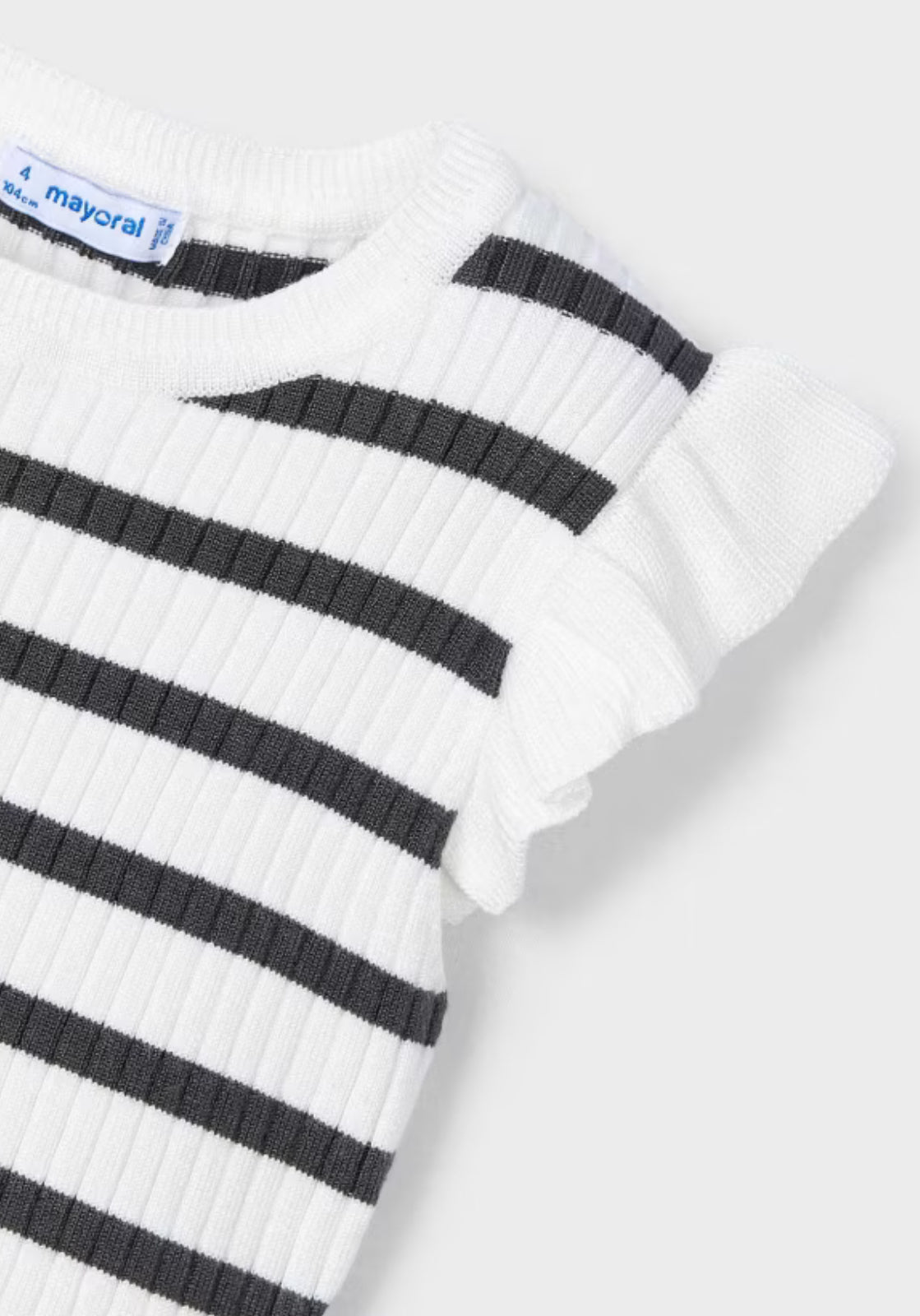 Girl Ribbed Knit Top