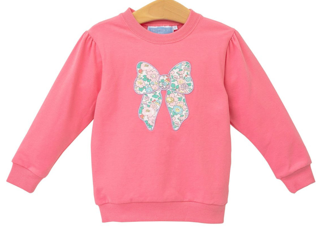 French Terry Pullover- Bow