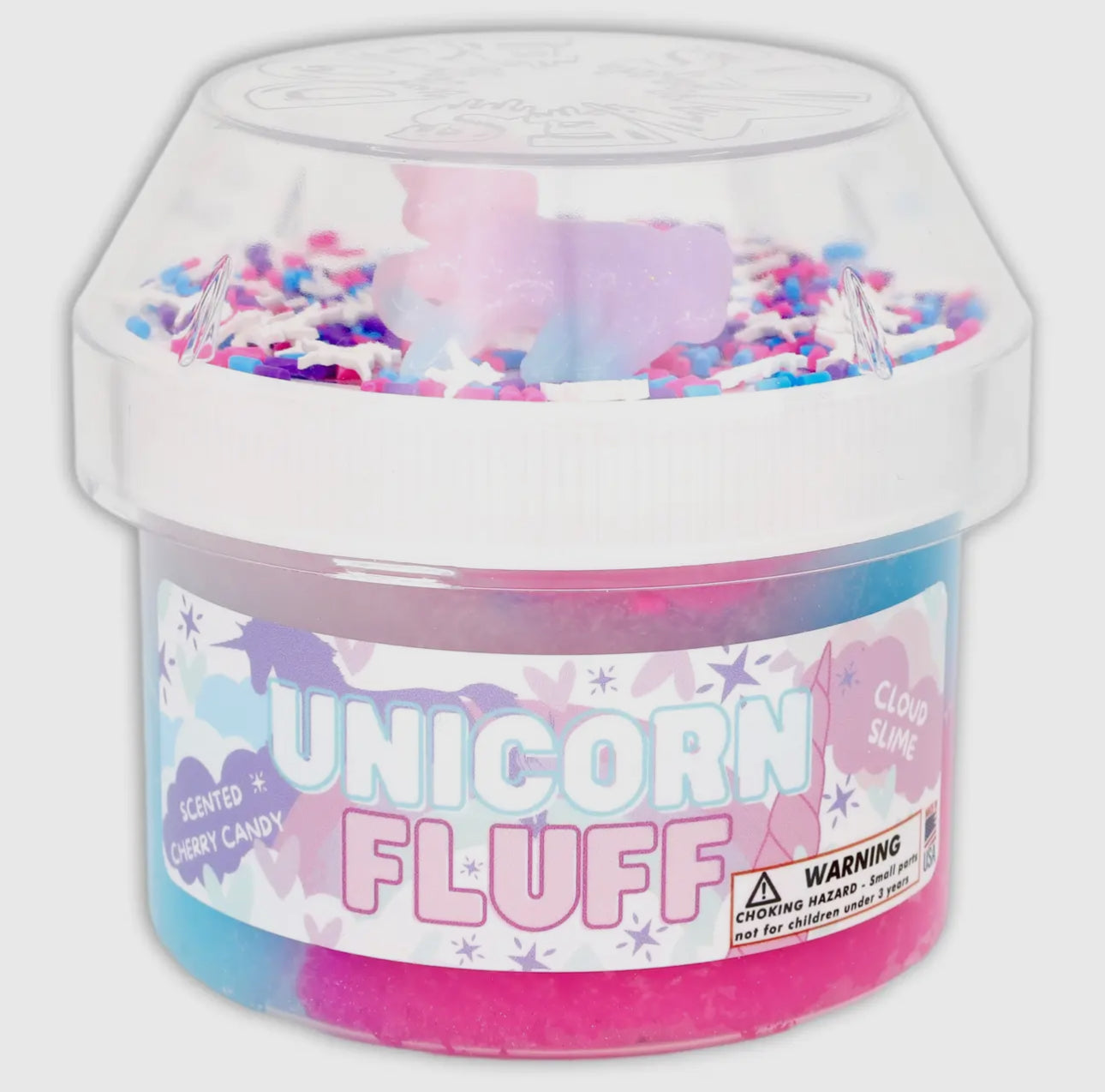 Unicorn Fluff-Cloud Textured Slime