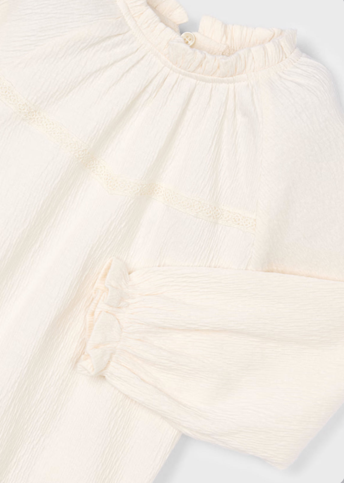 Girl Flowy Bambula T-Shirt- Mocchiato