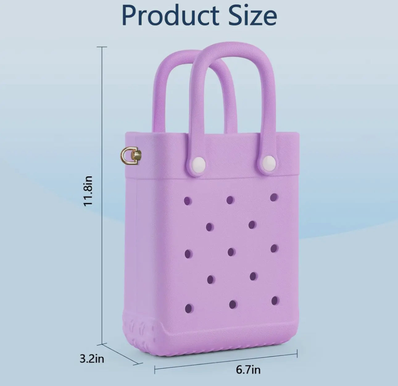 Purple Charm Summer Beach Mini Tote Bag