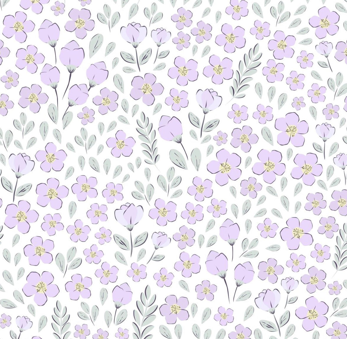 Avery Purple Floral Smocked Dress