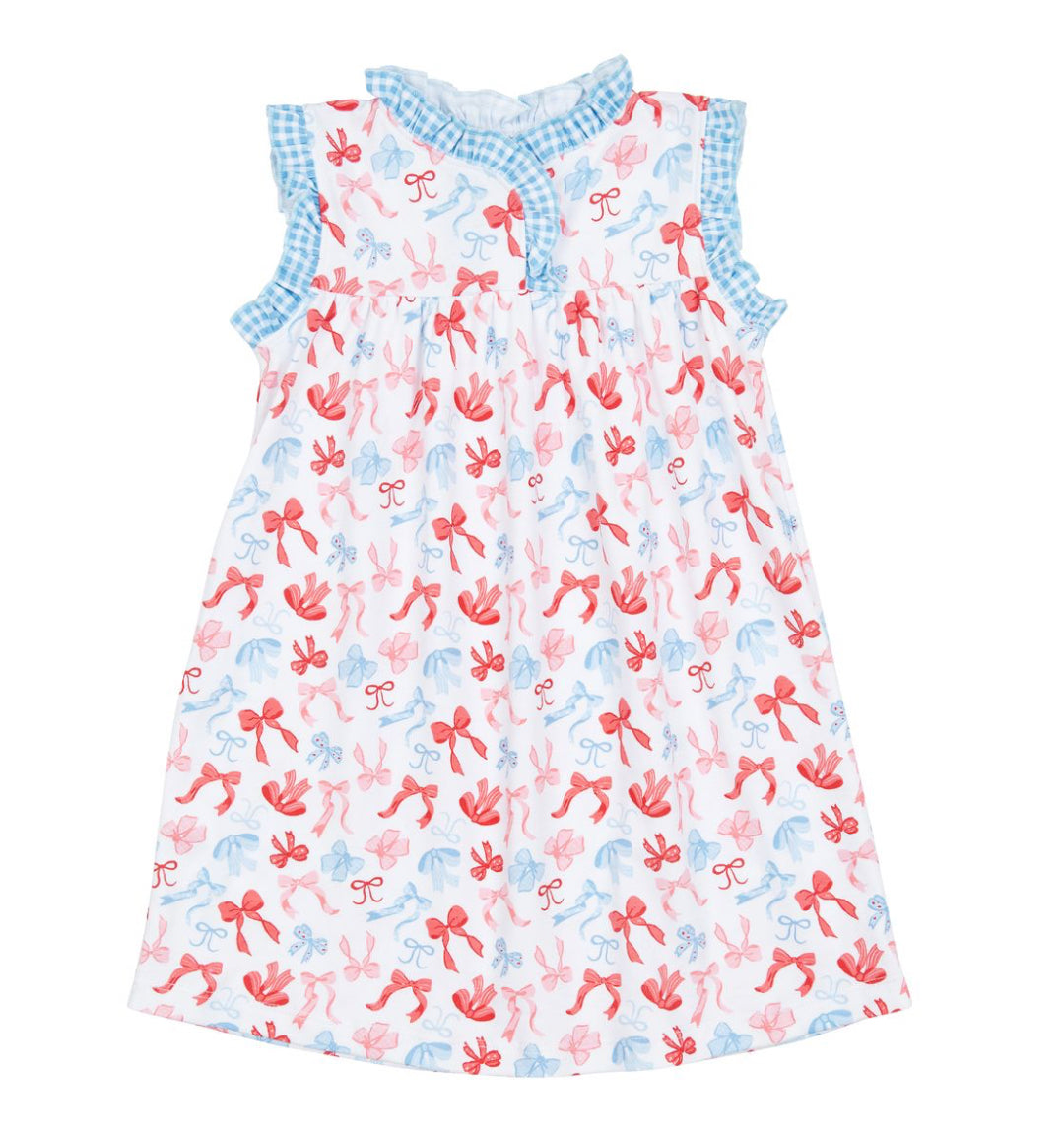 Star Spangled Darling Red Girl's Flutters Dress