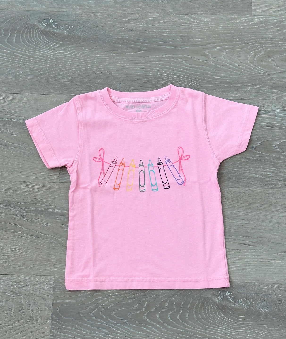 Pink Crayons with Bows