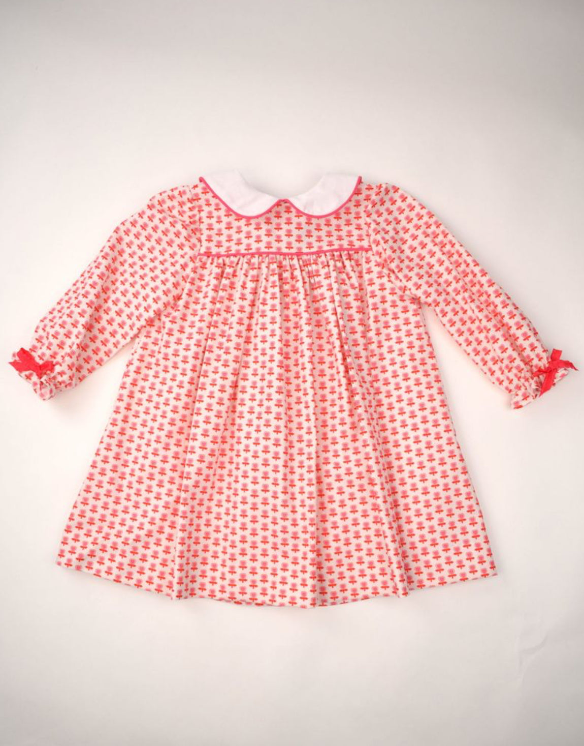 L/S Float Dress, Hearts Print