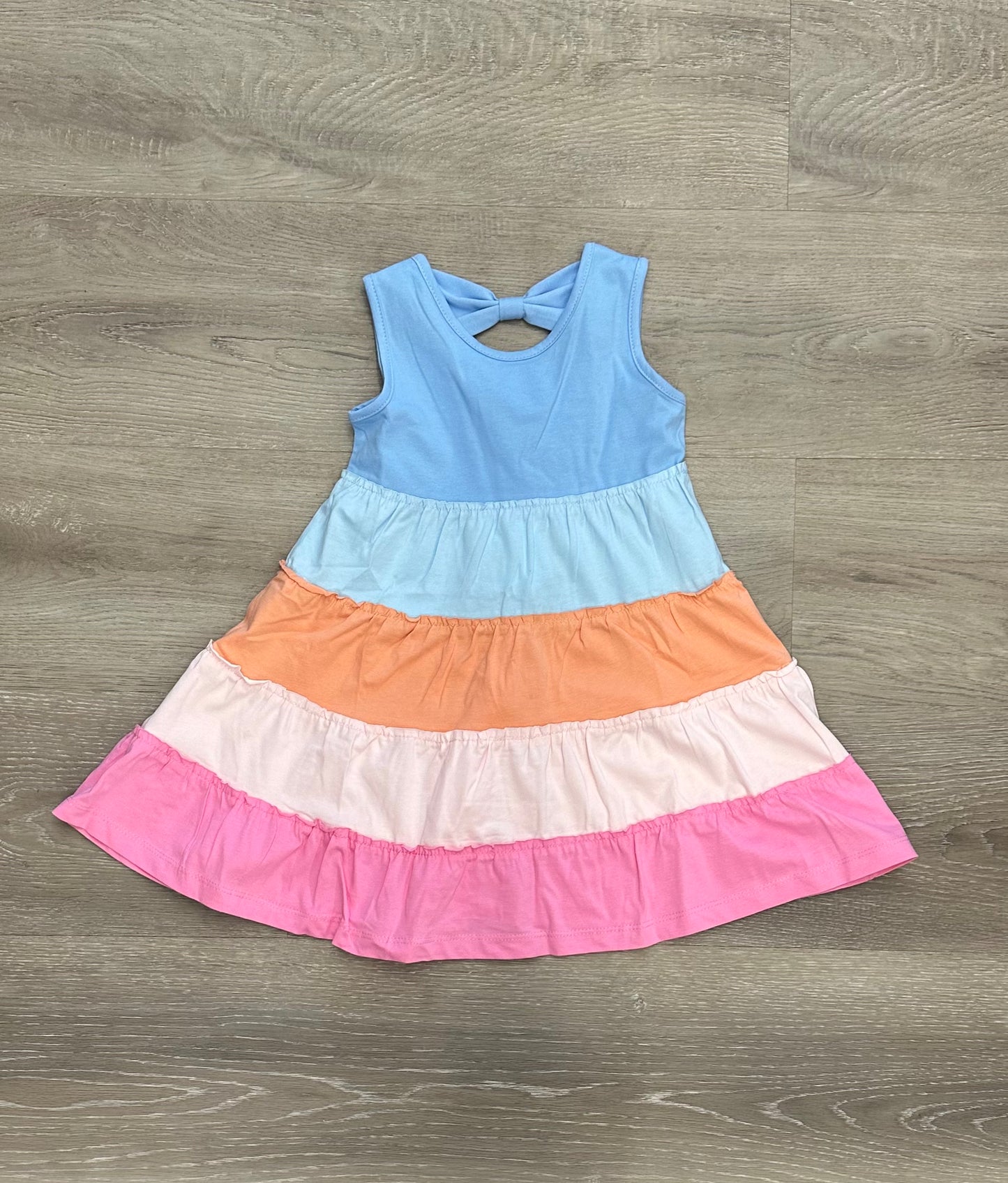 Colorblock 5 Tier Dress