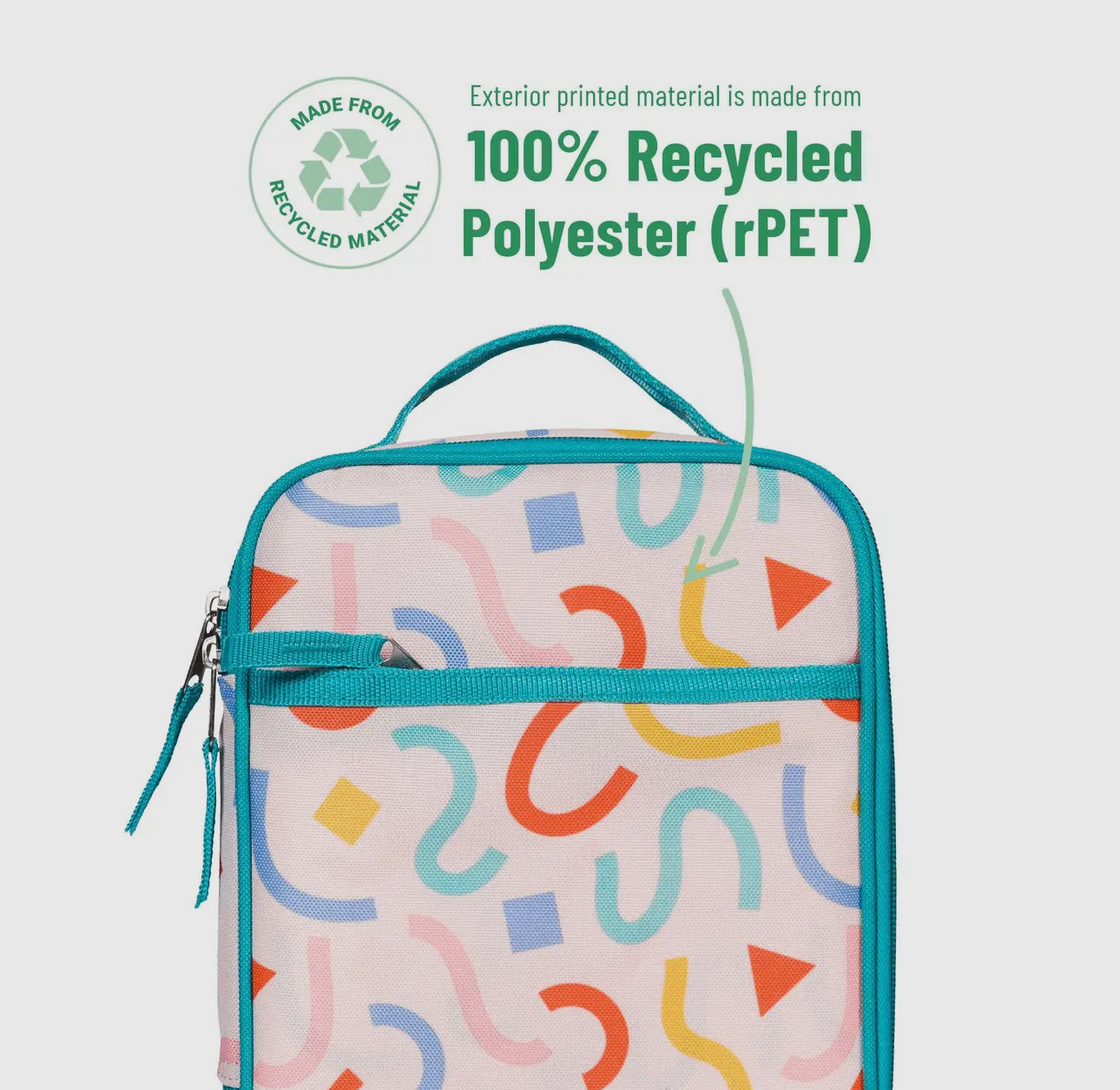 Confetti Peach Recycled Eco Lunch Bag