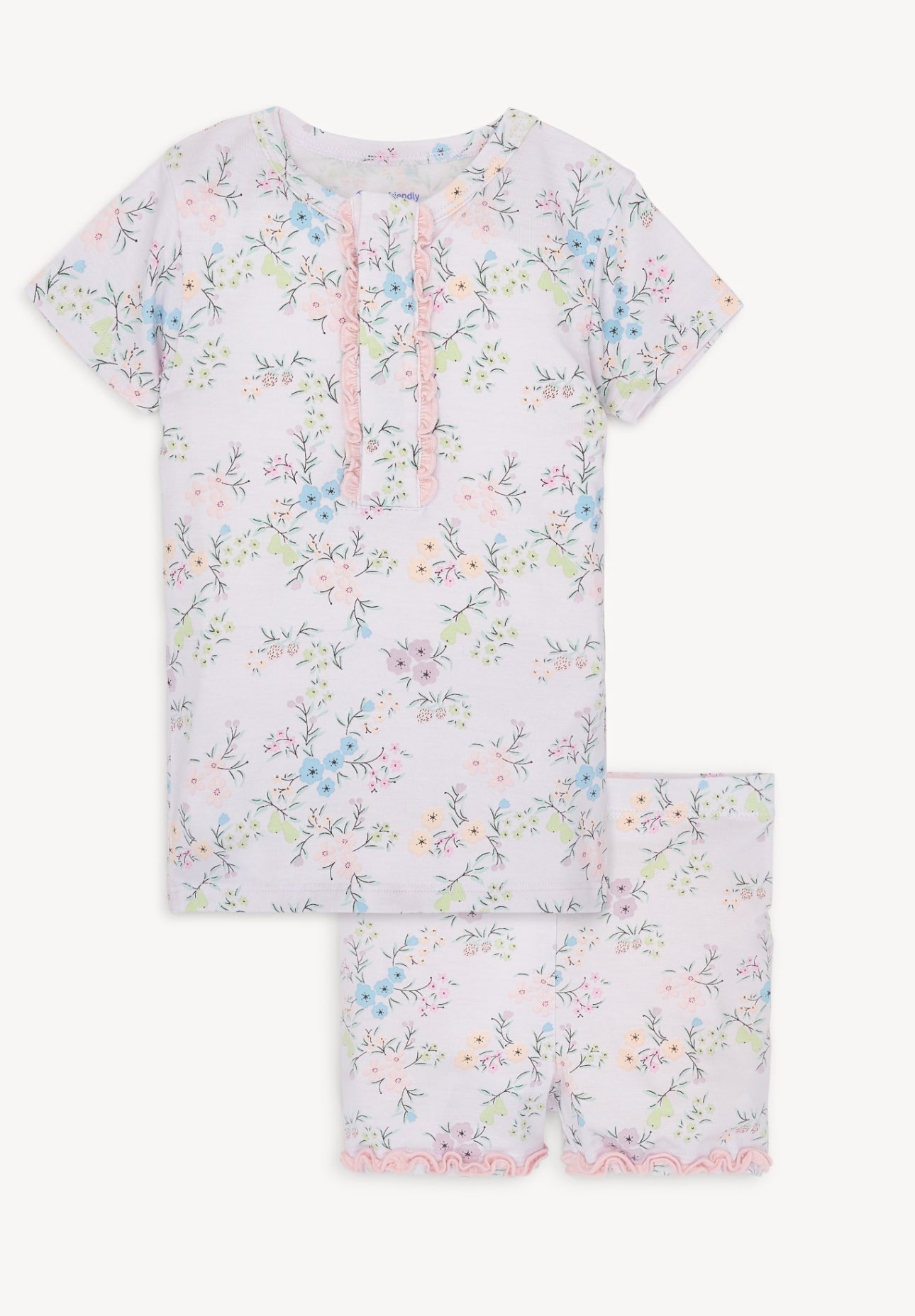 Emily Modal S/S Short Pajamas w/ Ruffle