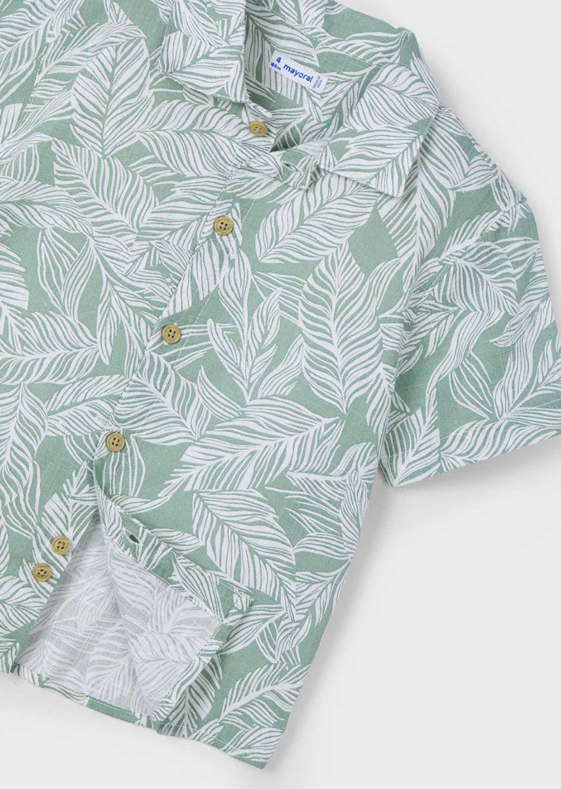 Boy Tropical Print Shirt