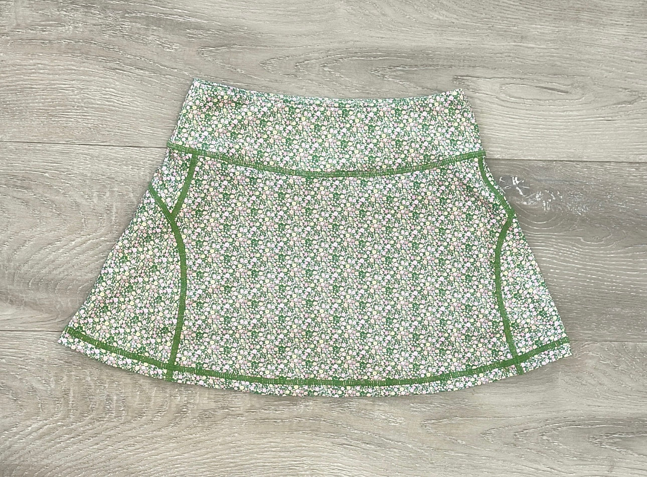 Olive Ditsy Floral Tennis Skort