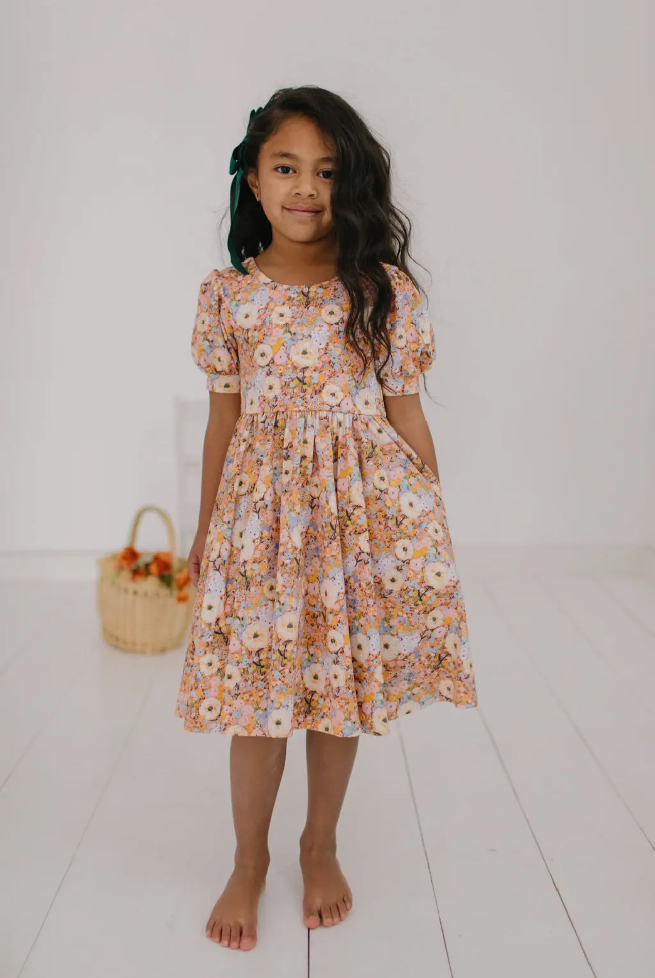 Puff Dress in Pumpkin Bouquet