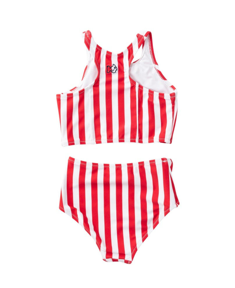 Girls' Spring Tides Swimsuit- Watermelon Stripe