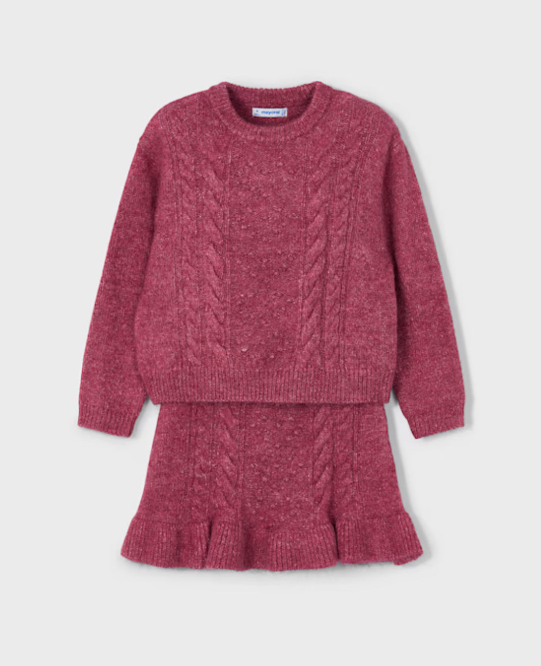 Girl Knit Sweater and Skirt Set