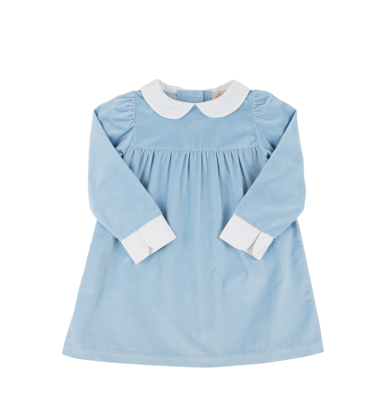 Patsy’s Dinner Party Dress-Barrington Blue/Worth Ave White