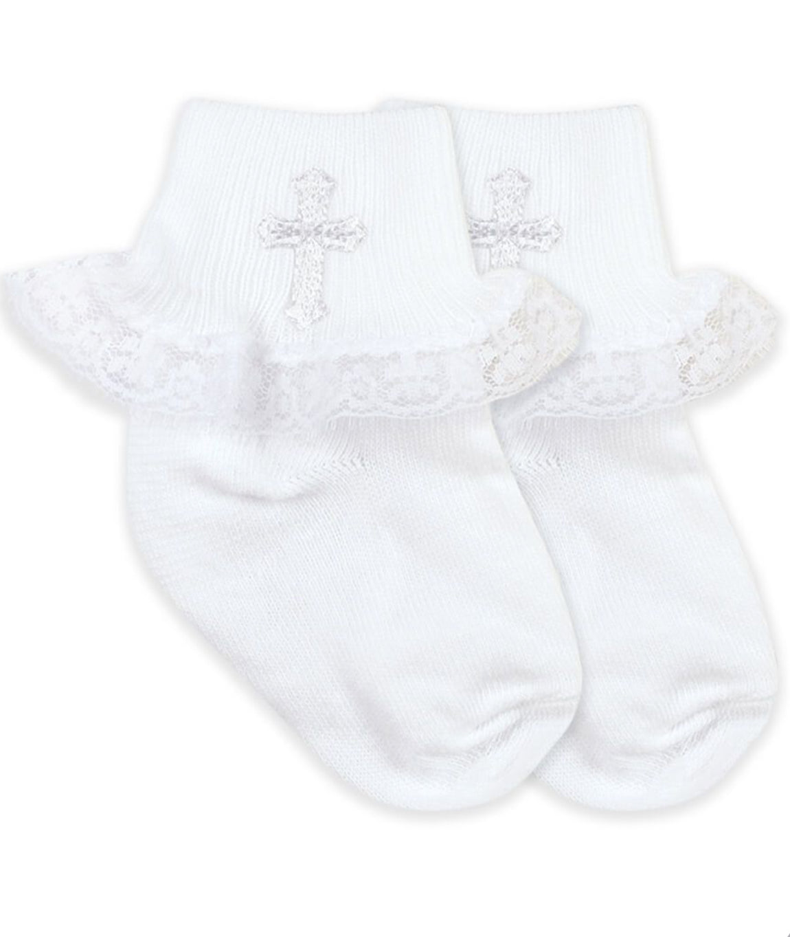 Jefferies Socks Smooth Toe Christening Lace Socks 1 Pair