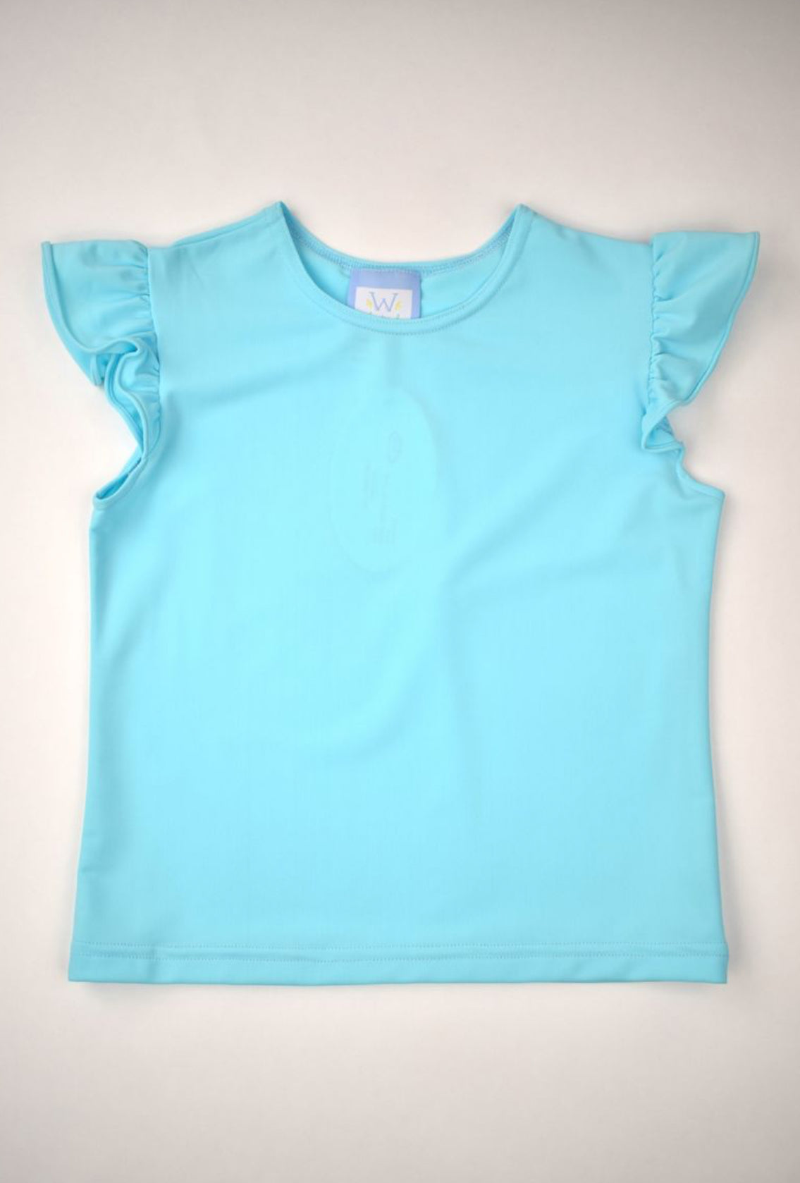 Angel Sleeve Top, Aqua