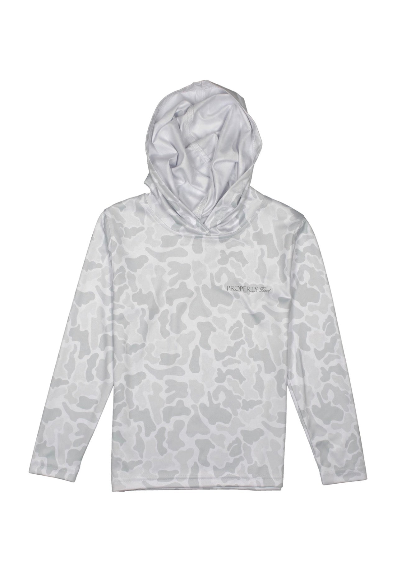 Boys Sportsman Performance Hoodie Snow Camo