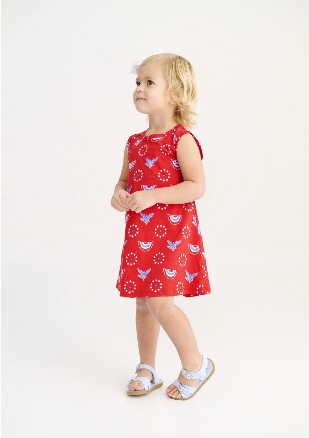 Sleeveless Polly Play Dress-Star Spangled Swag