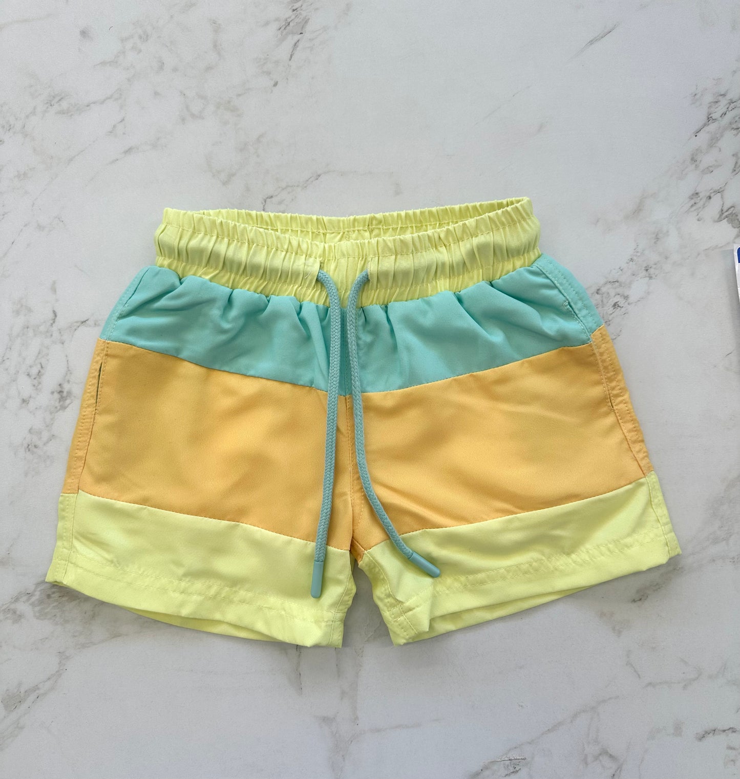 UPF50 Boys Colorblock Swim Trunks