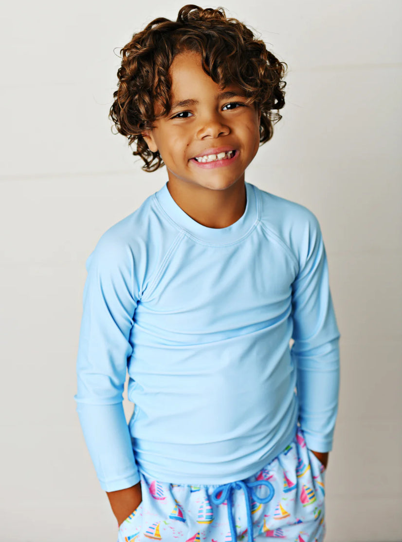 UPF50 Blue Rash Guard