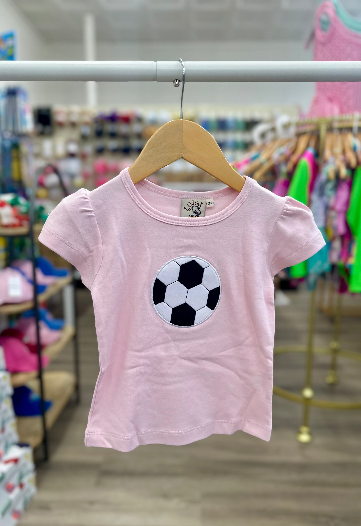 Light Pink Soccer Ball Shirt
