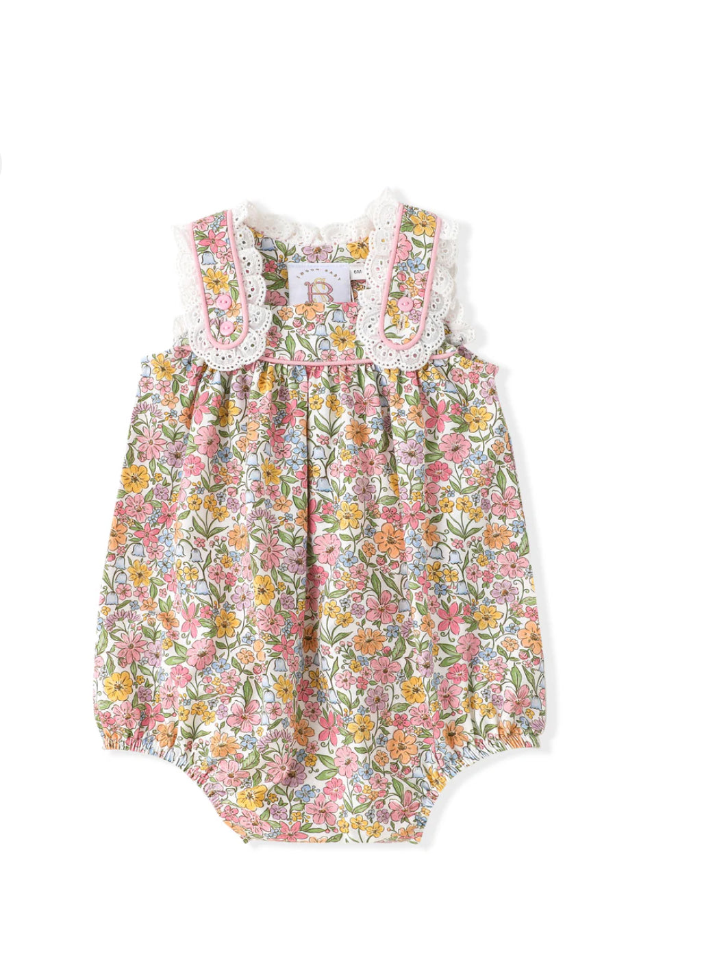 Floral Eyelet Trim Bubble
