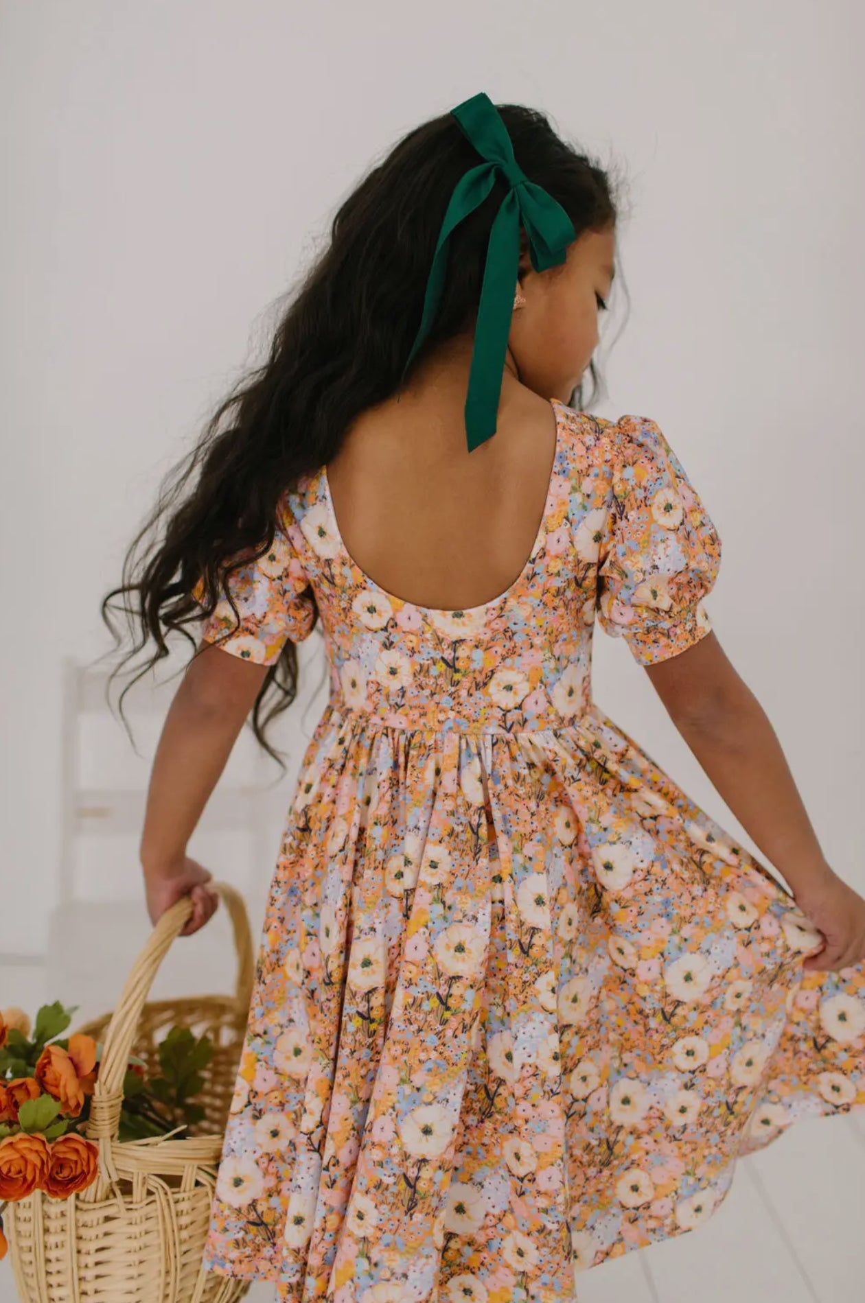Puff Dress in Pumpkin Bouquet