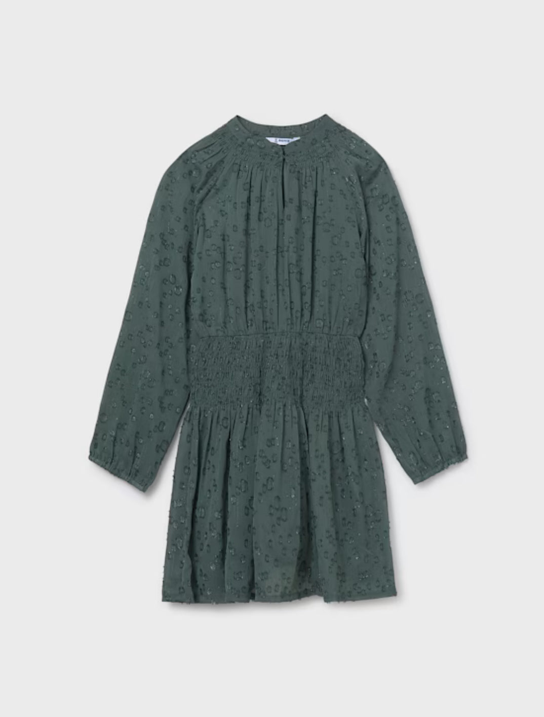 Girl Chiffon Dress- Eucalyptus