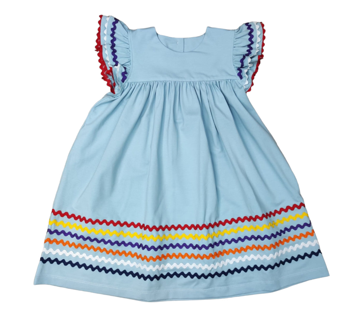 Light Blue A/S Ric Rac Dress