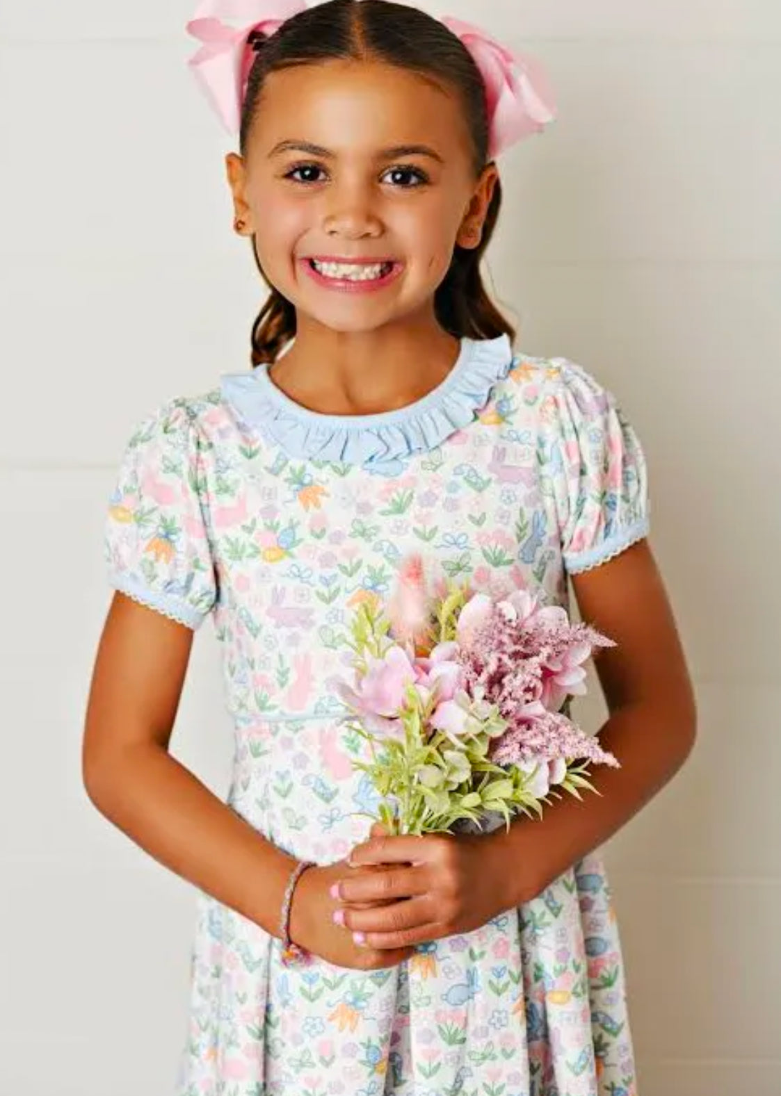 Bunny Print Pleat Dress