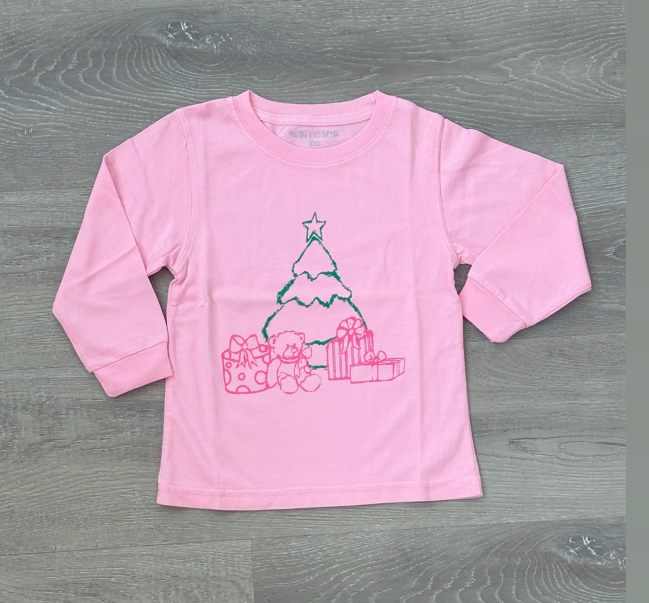 LS Pink Christmas Tree with Presents T-Shirt